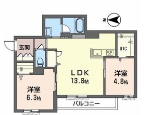 ル　ボヌール　ヤエの物件間取画像